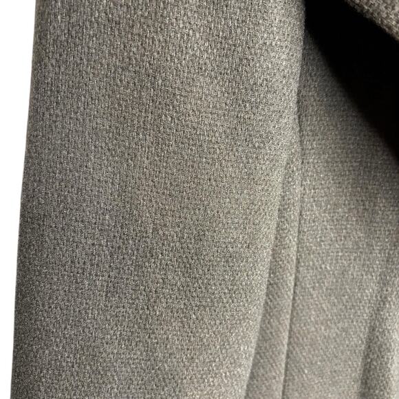 Calvin Klein Wool Cashmere Blend Coat 6 Taupe Gray Asymmetrical Stand Collar - Picture 6 of 14